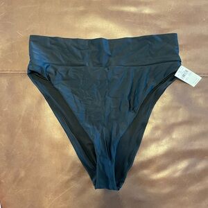Aerie Black High-Waisted Bikini Bottom